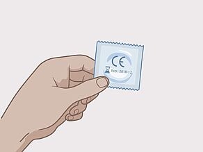 Stellen Sie sicher, dass das Verfallsdatum noch nicht überschritten ist. Verwenden Sie nur Kondome, die das CE-Qualitätszeichen auf der Verpackung aufweisen.