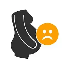 Unglücklich mit einer Schwangerschaft