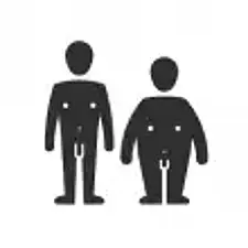 Unterschiedliche Körperformen bei Männern