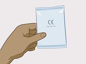 Проверете дали срокът на годност не е изтекъл. Използвайте само презервативи със знак за качество CE върху опаковката.